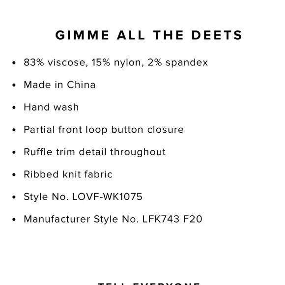 Lovers + Friends Carissa Ruffle Sweater - Picture 9 of 9